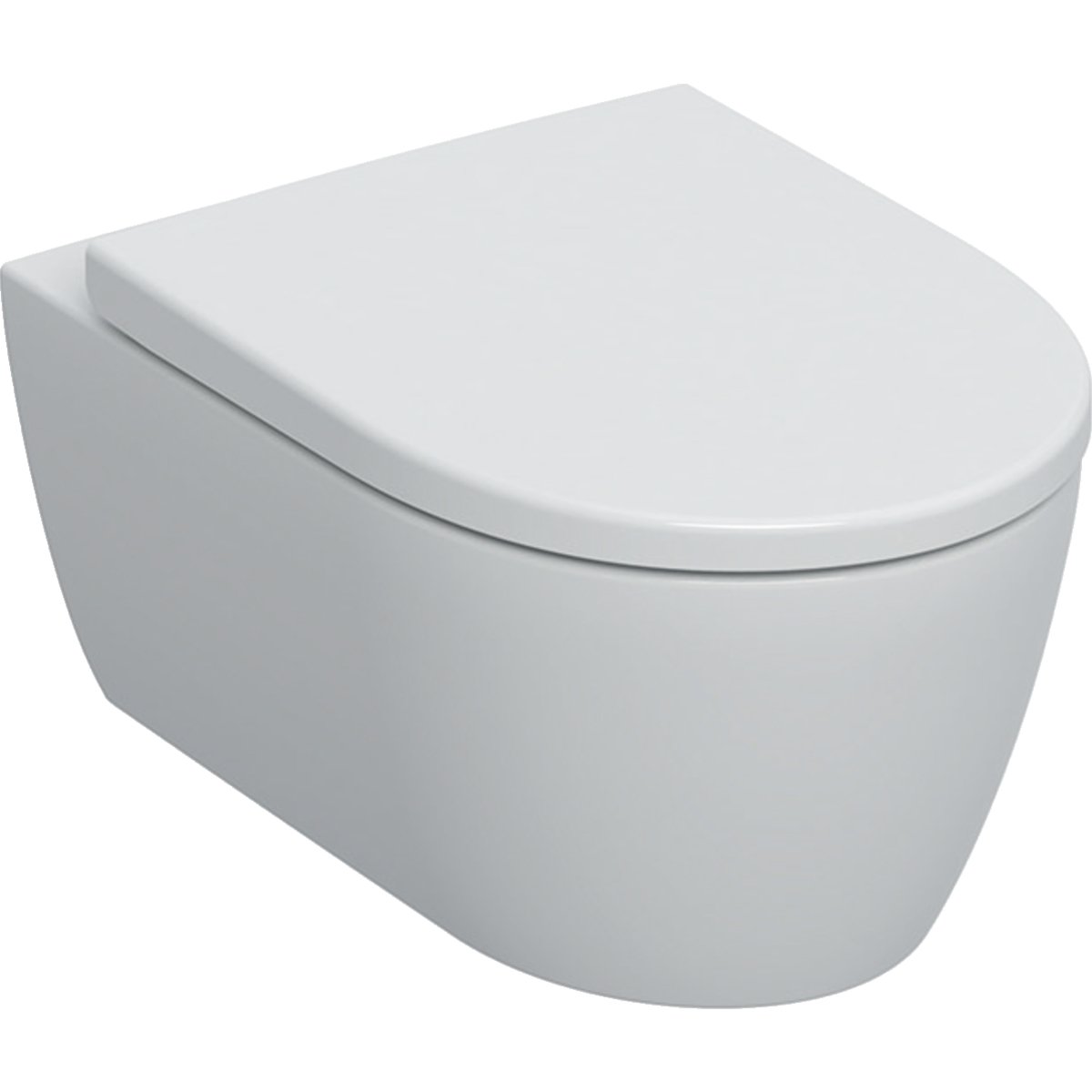 Geberit iCon sada wc s mísou a sedátkem závěsná bez splachovacího kruhu bílá mat 501.663.JT.1