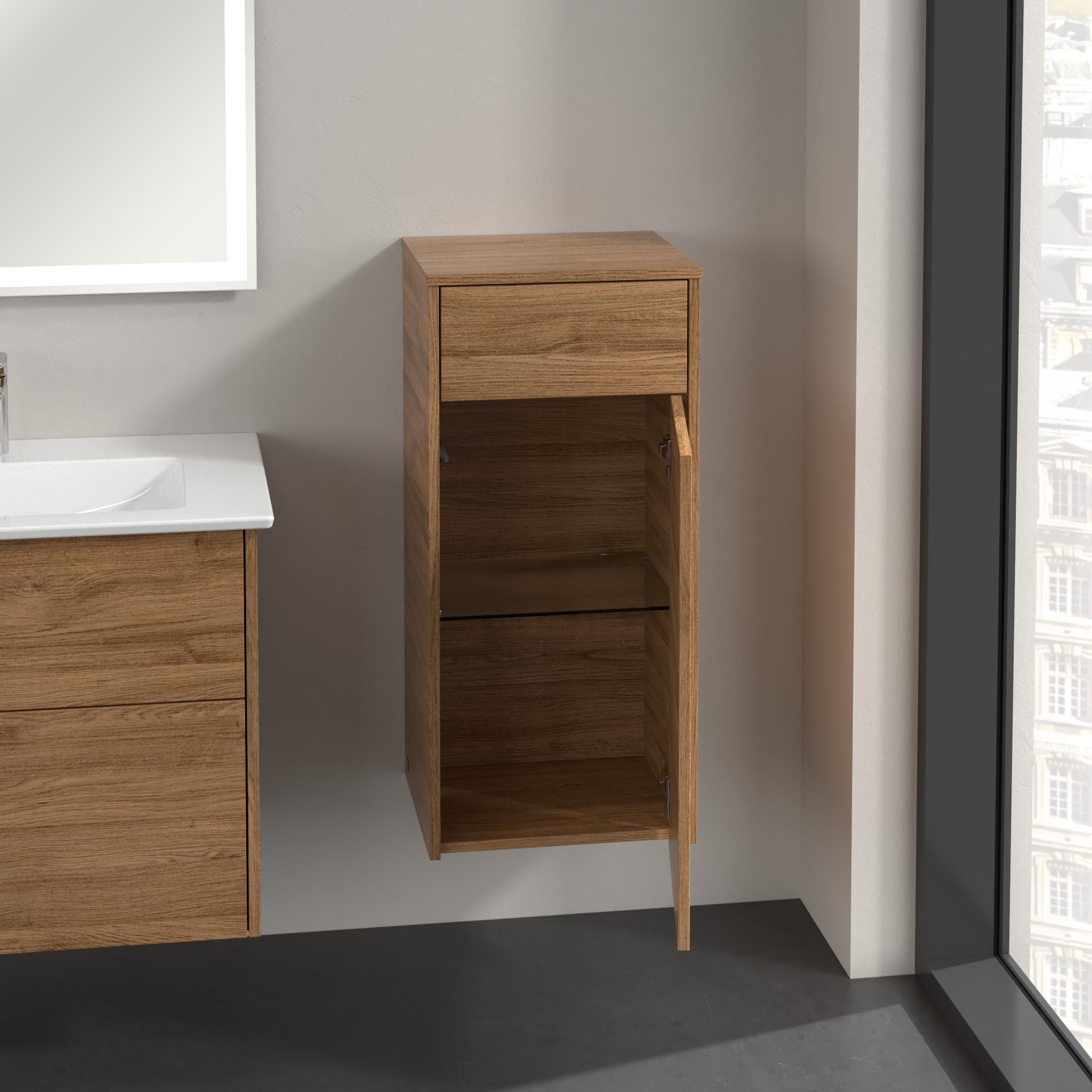 Villeroy & Boch Finero skříňka 40x35x87 cm boční závěsná dub C53101RH