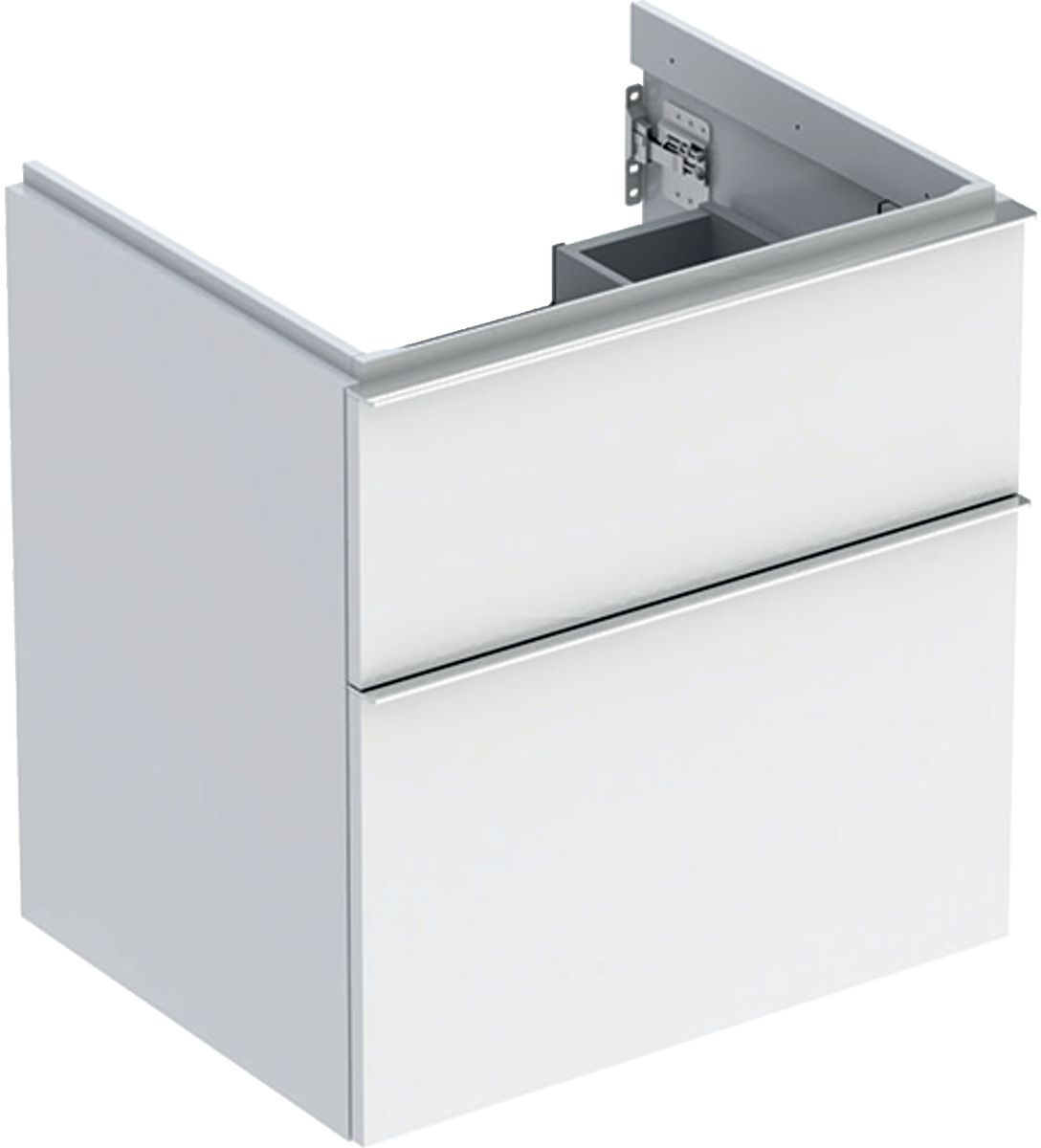 Geberit iCon skříňka 59.2x47.6x61.5 cm závěsná pod umyvadlo bílá-chrom 502.303.01.2