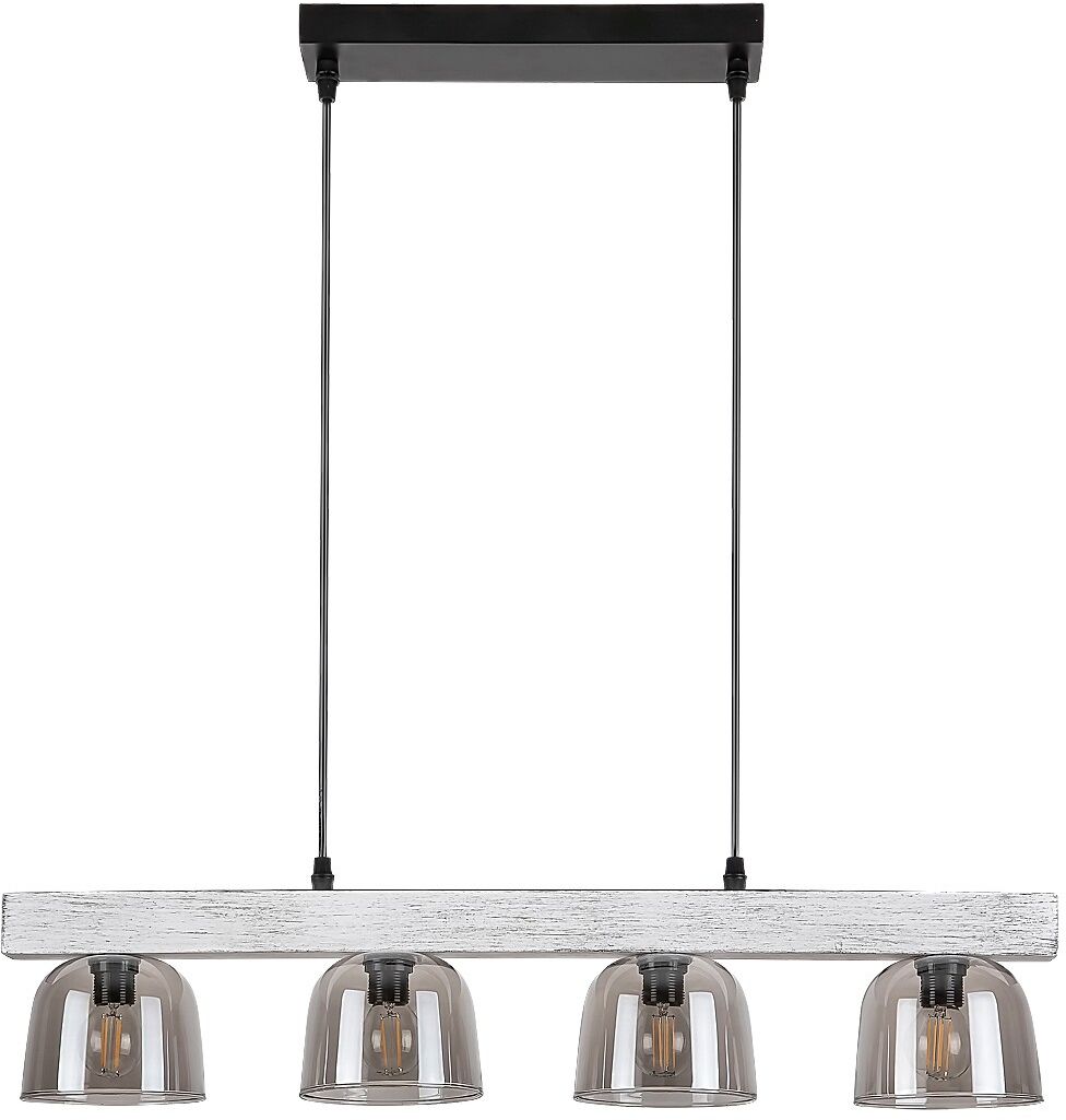 Rabalux Cardamom závěsné svítidlo 4x40 W kouřová-dřevo 3120