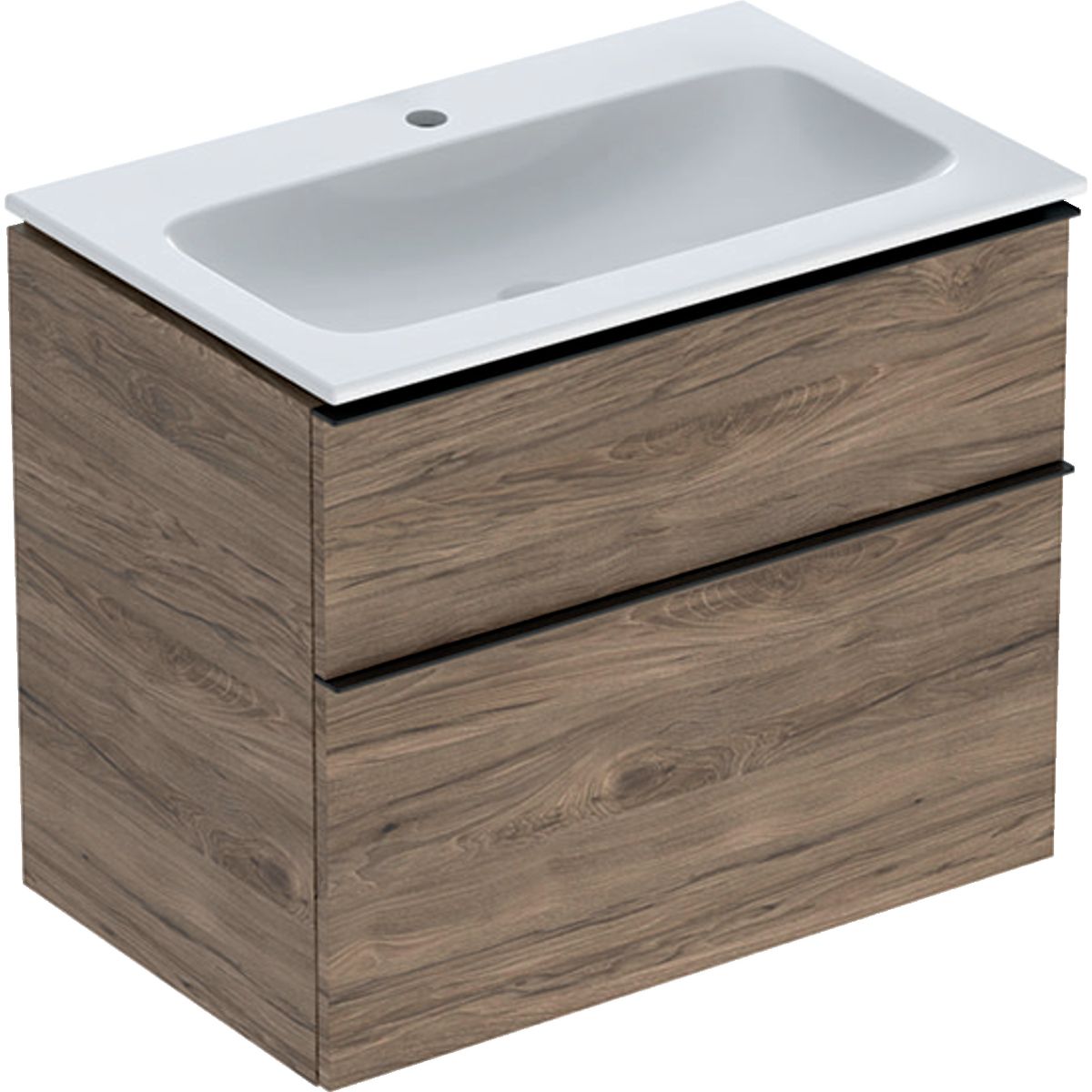 Geberit iCon umyvadla se skříňkou 75 cm ořechová 502.336.JR.1