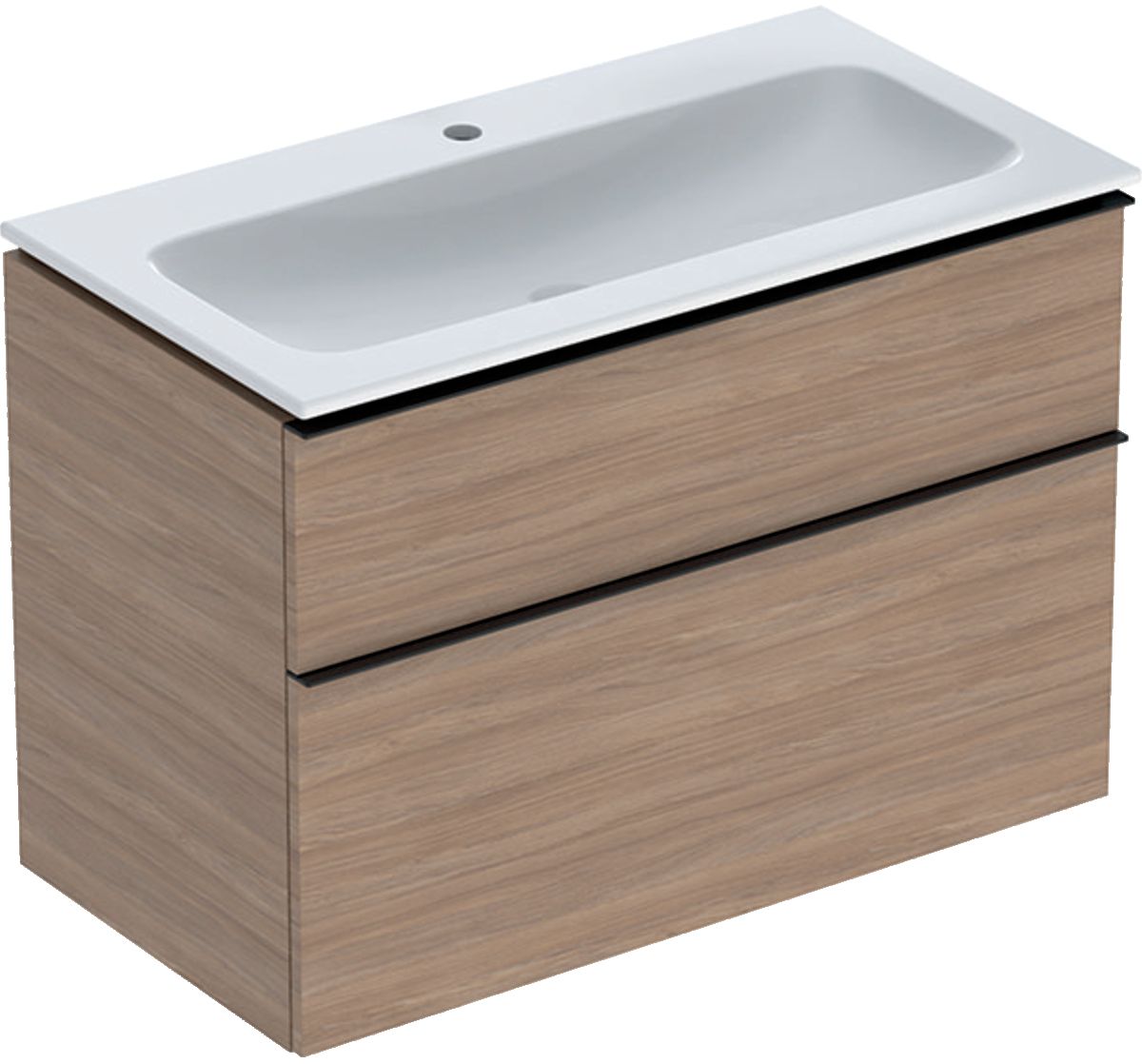 Geberit iCon umyvadla se skříňkou 90 cm dub 502.337.JH.1