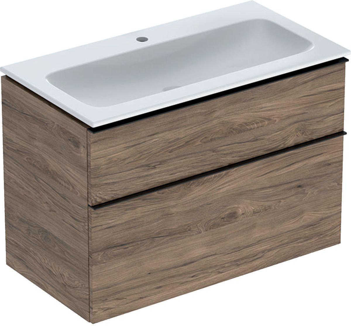 Geberit iCon umyvadla se skříňkou 90 cm ořechová 502.337.JR.1