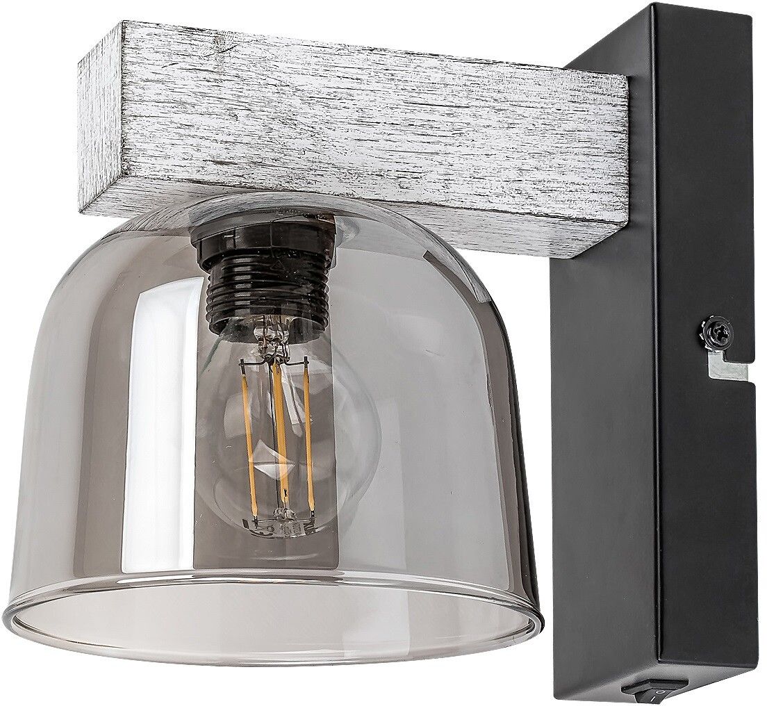 Rabalux Cardamom nástěnné svítidlo 1x40 W kouřová-dřevo 3081