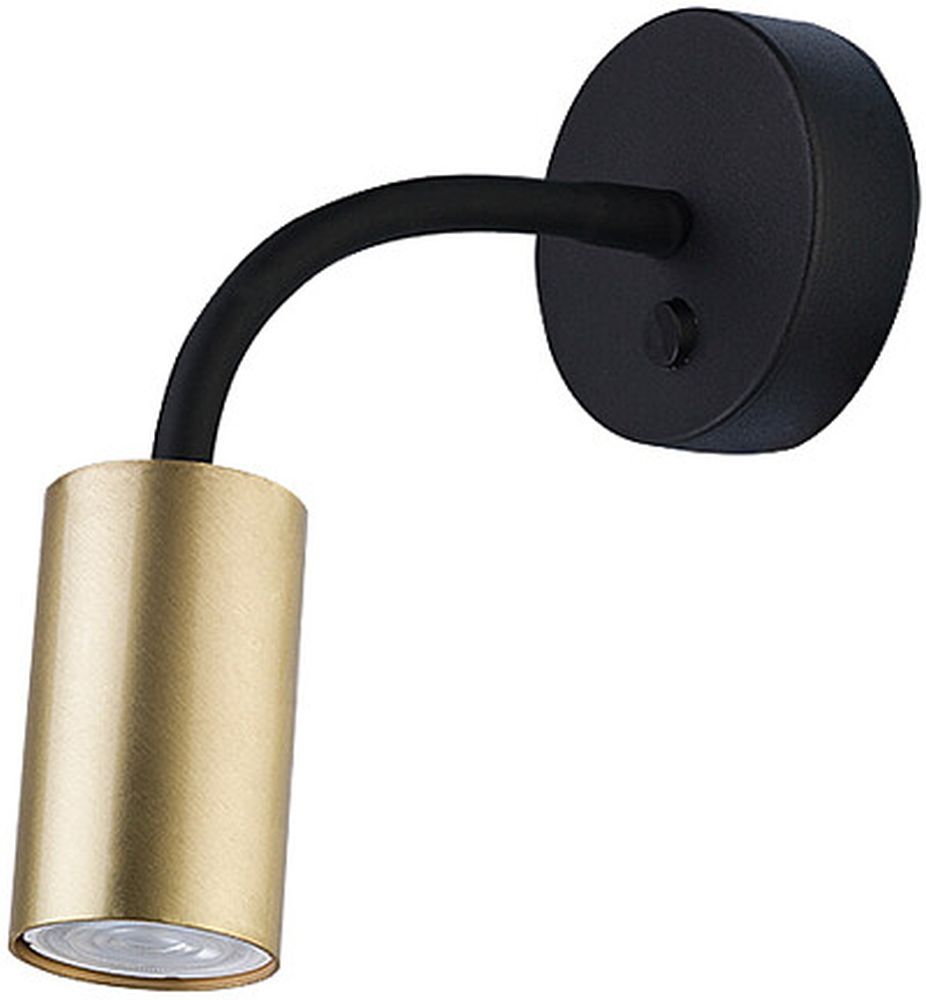 Nowodvorski Lighting Eye Flex nástěnné svítidlo 1x10 W černá-mosaz 9067