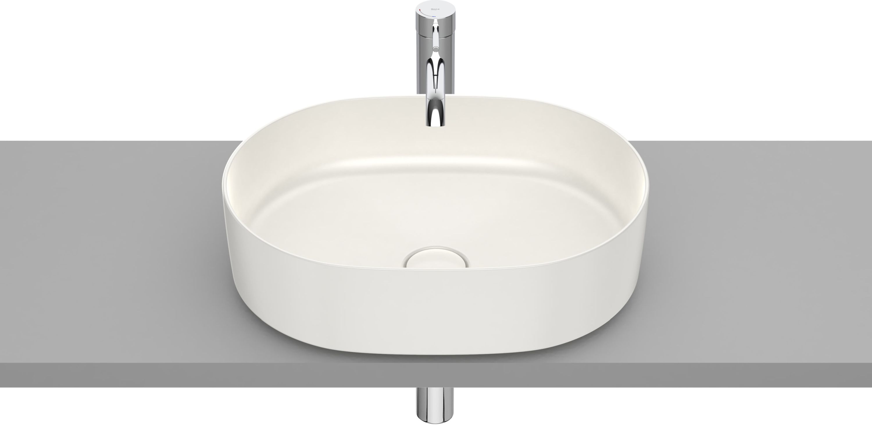 Roca Inspira umyvadlo 50x37 cm oválné na pult hnědá/béžová A327520650