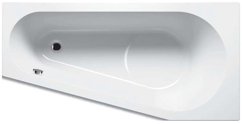 Riho Delta rohová vana 160x80 cm Levostranná bílá B069001005