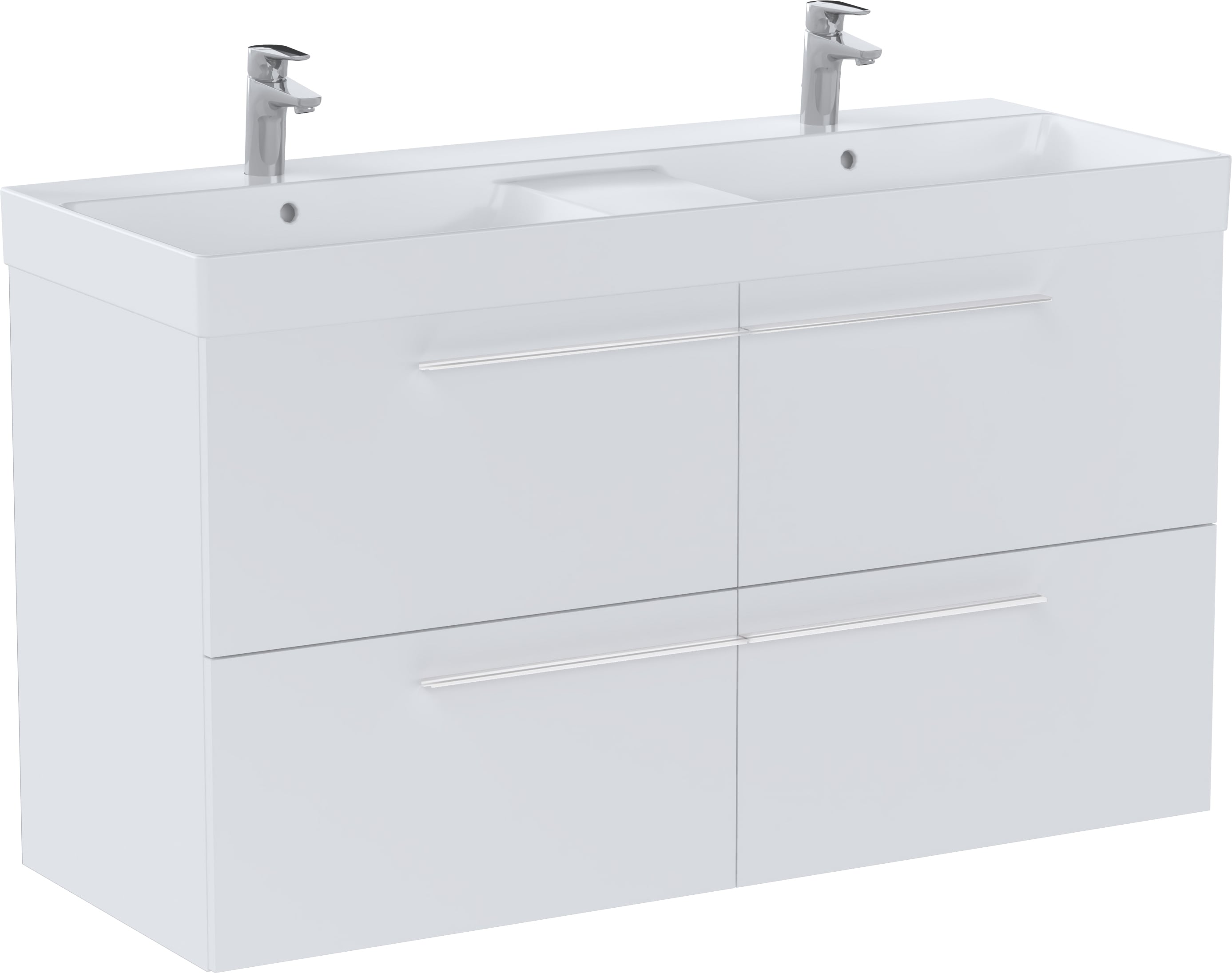 Roca Ella umyvadla se skříňkou 120 cm bílá A851915529