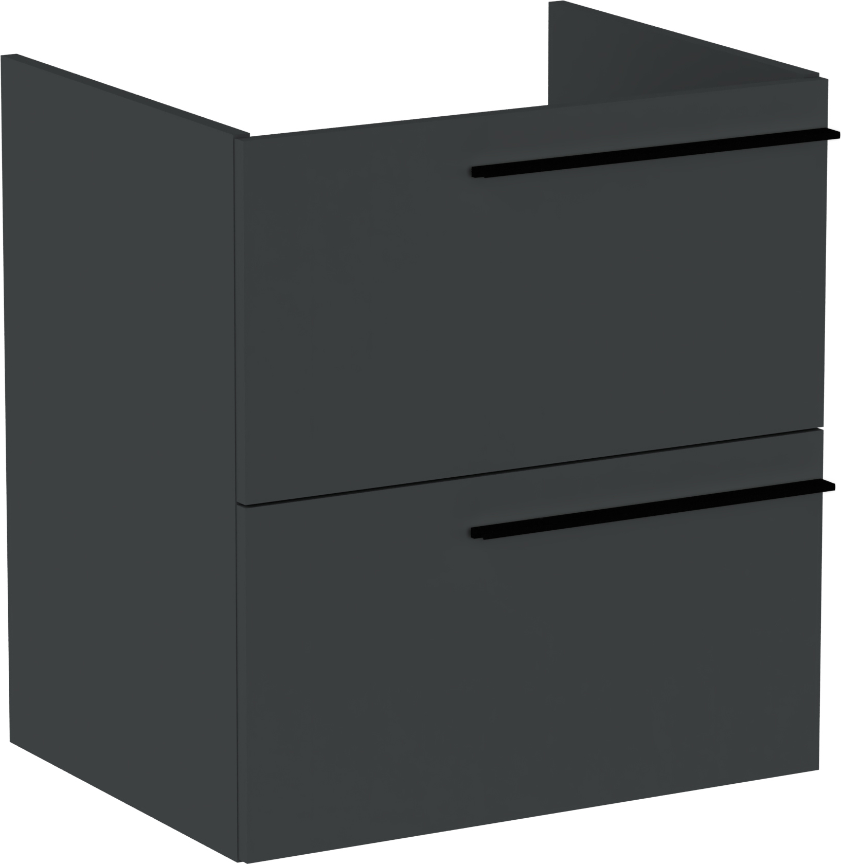 Roca Ella skříňka 58.5x44.6x63.5 cm závěsná pod umyvadlo černá A857769531
