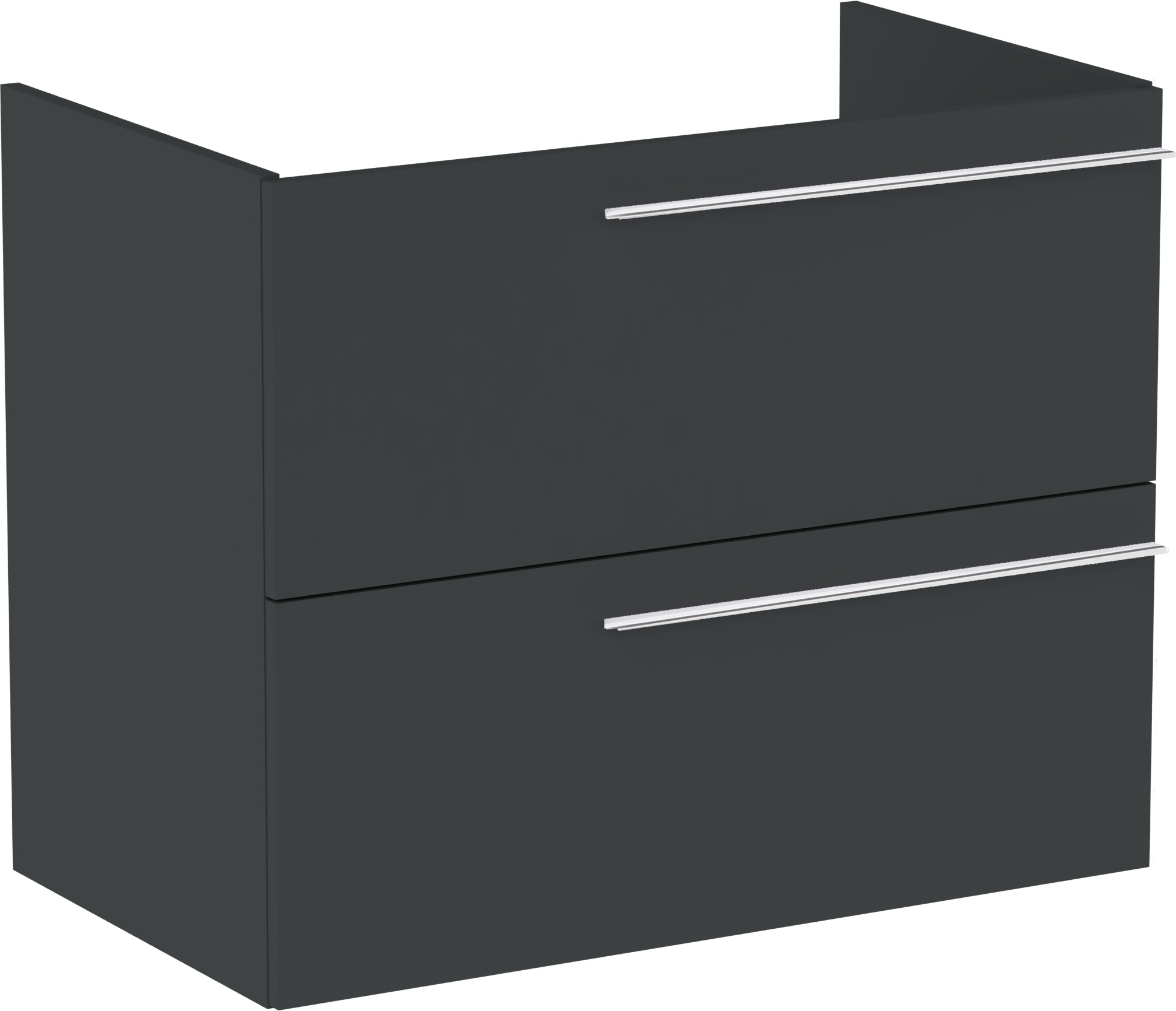 Roca Ella skříňka 78.5x44.6x63.5 cm závěsná pod umyvadlo černá A857770531