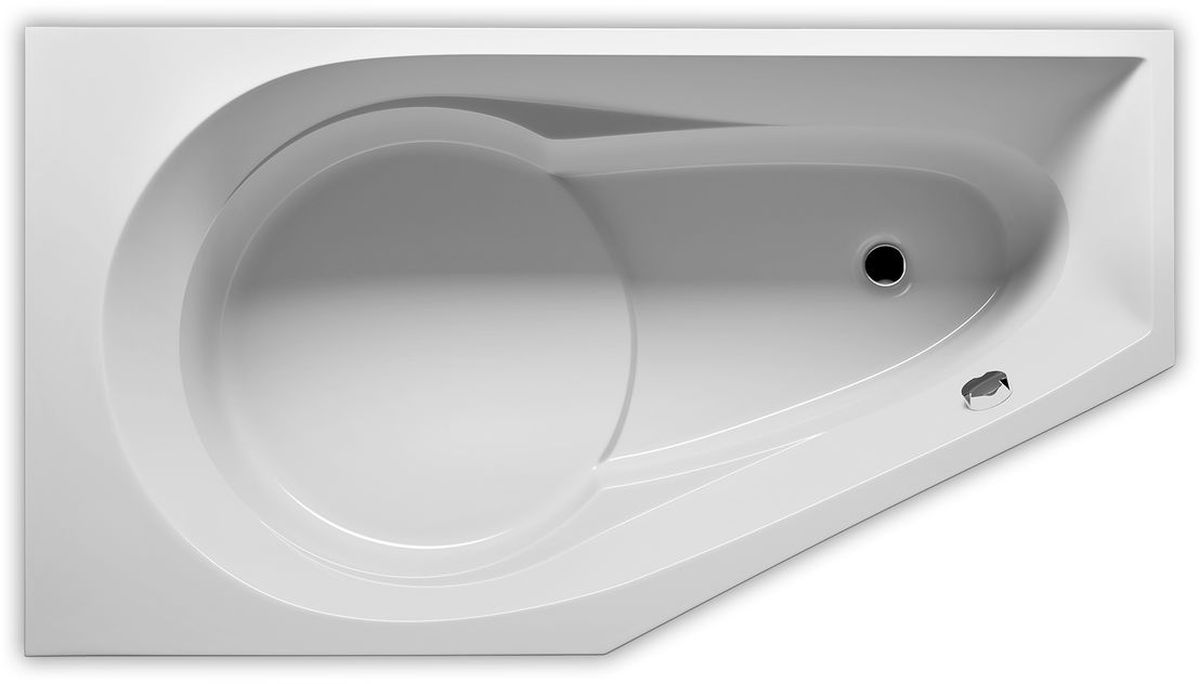 Riho Yukon vana 160x90 cm Pravostranná bílá B008001005