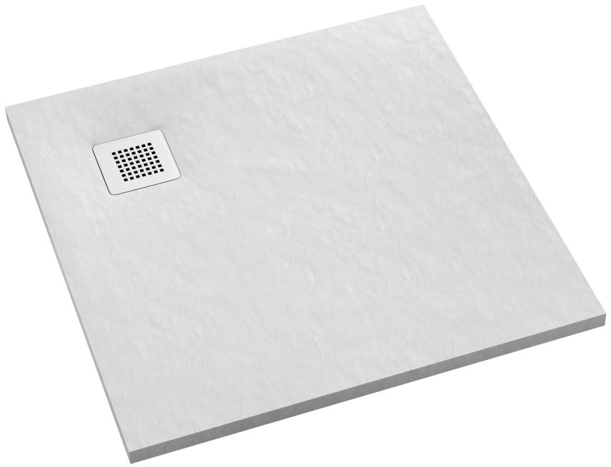 Schedpol Kalait White Stone čtvercová sprchová vanička 100x100 cm bílá 3.3102/B/ST-M2