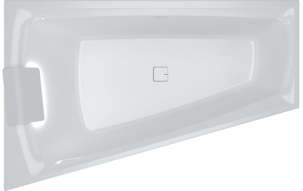Riho Still Smart LED rohová vana 170x110 cm Pravostranná bílá B101003005