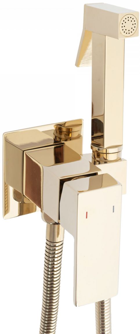 Rea Fenix baterie s bidetovou sprchou pod omítku zlatá REA-B5771