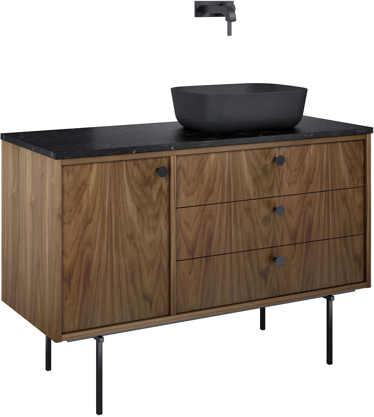 Elita Legacy skříňka 120x45.6x54 cm pod umyvadlo závěsná ořechová RE01120109D480