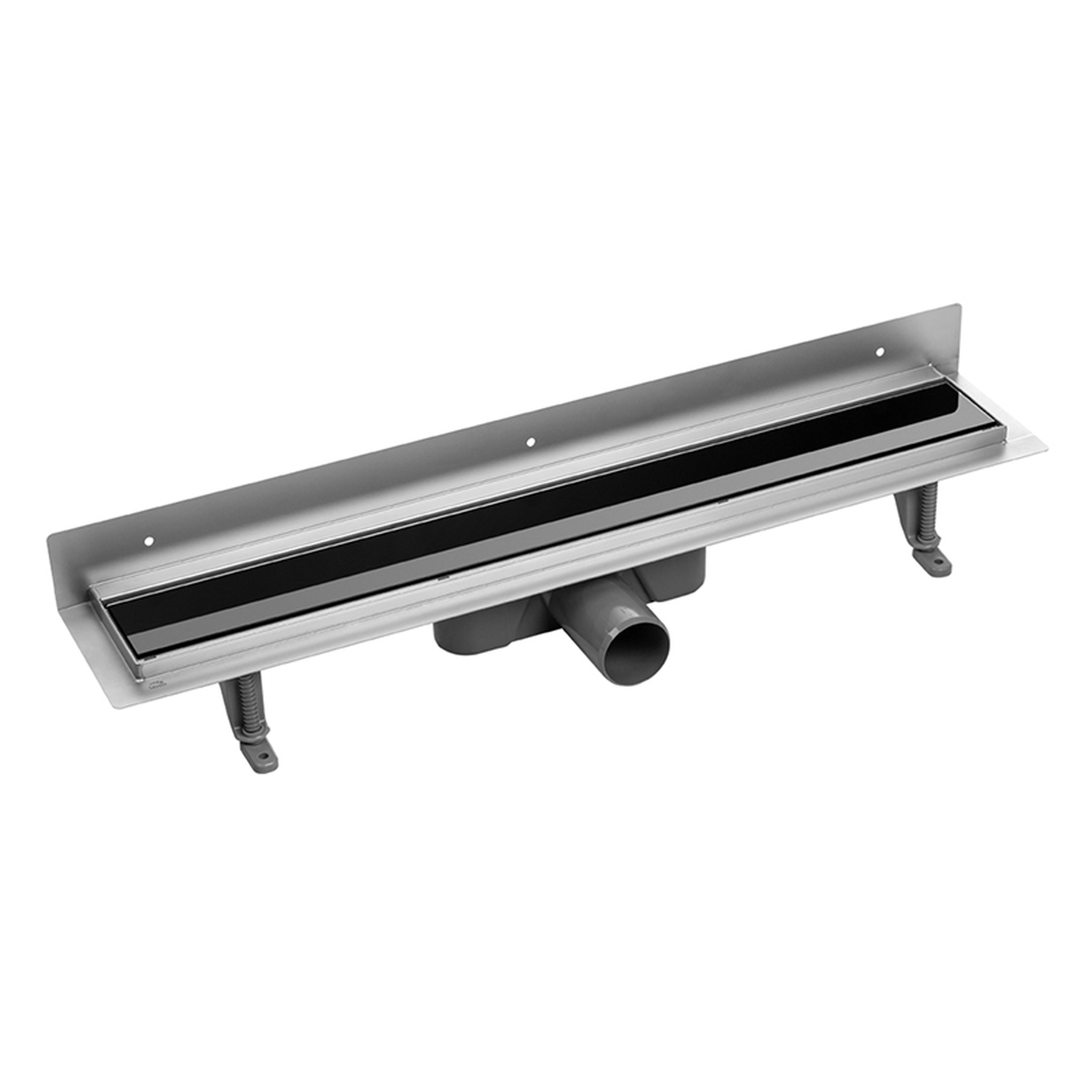 Laveo Basso odtokový žlábek s mřížkou 70 cm černá COB771S