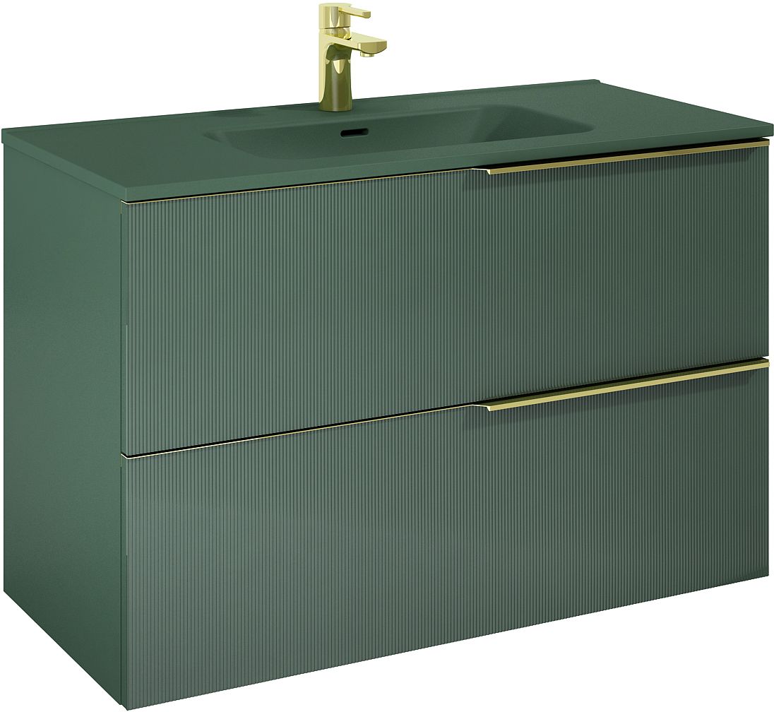 Elita Soho skříňka 100x45.3x63.5 cm pod umyvadlo závěsná zelená 169085