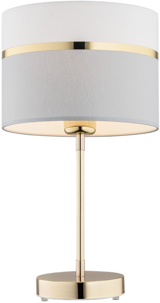 Argon Kaser stolní lampa 1x15 W bílá-mosaz-šedá 4298