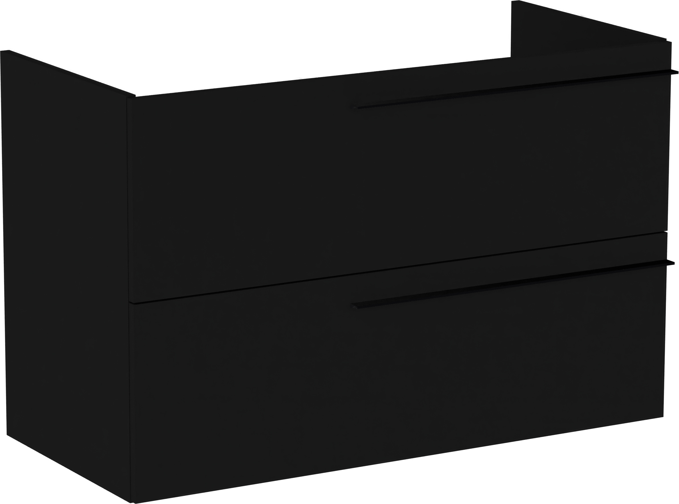 Roca Ella skříňka 98.5x44.6x63.5 cm pod umyvadlo závěsná černá A857771532