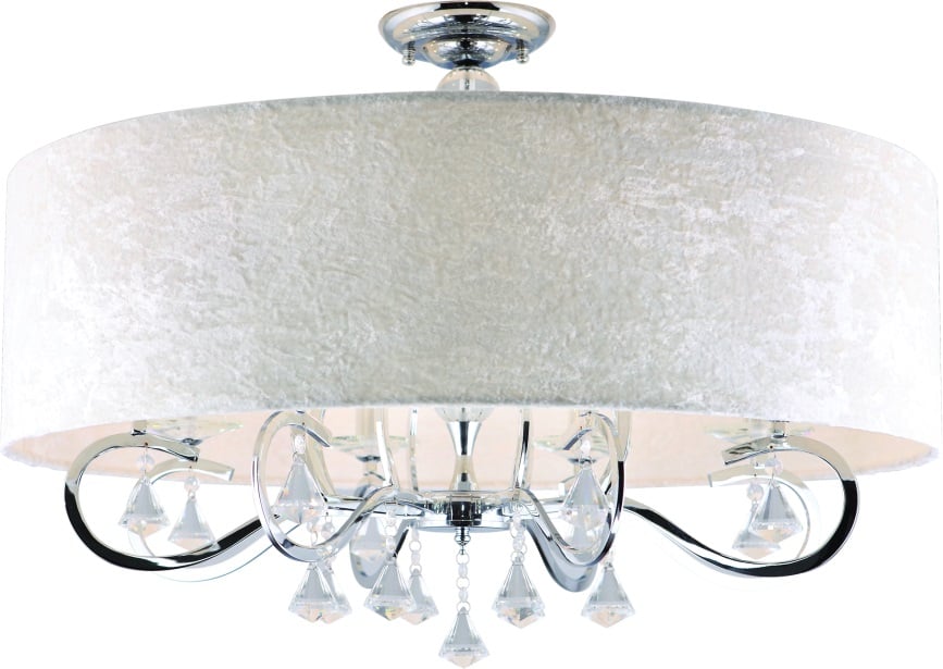 MaxLight Amsterdam stropní světlo x40 W chrom-krémová C0059