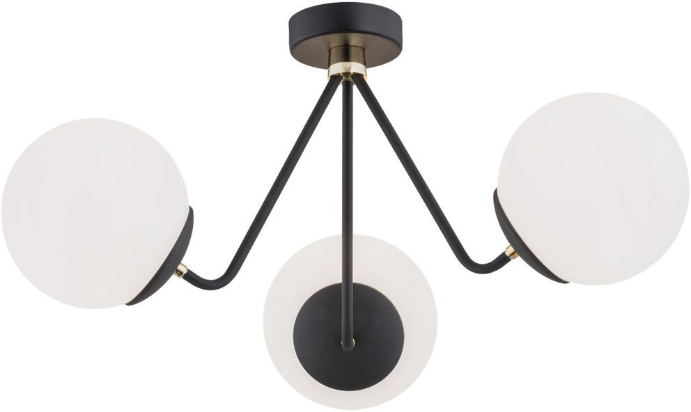 Argon Tomar stropní světlo 3x15 W černá-opálová 1478