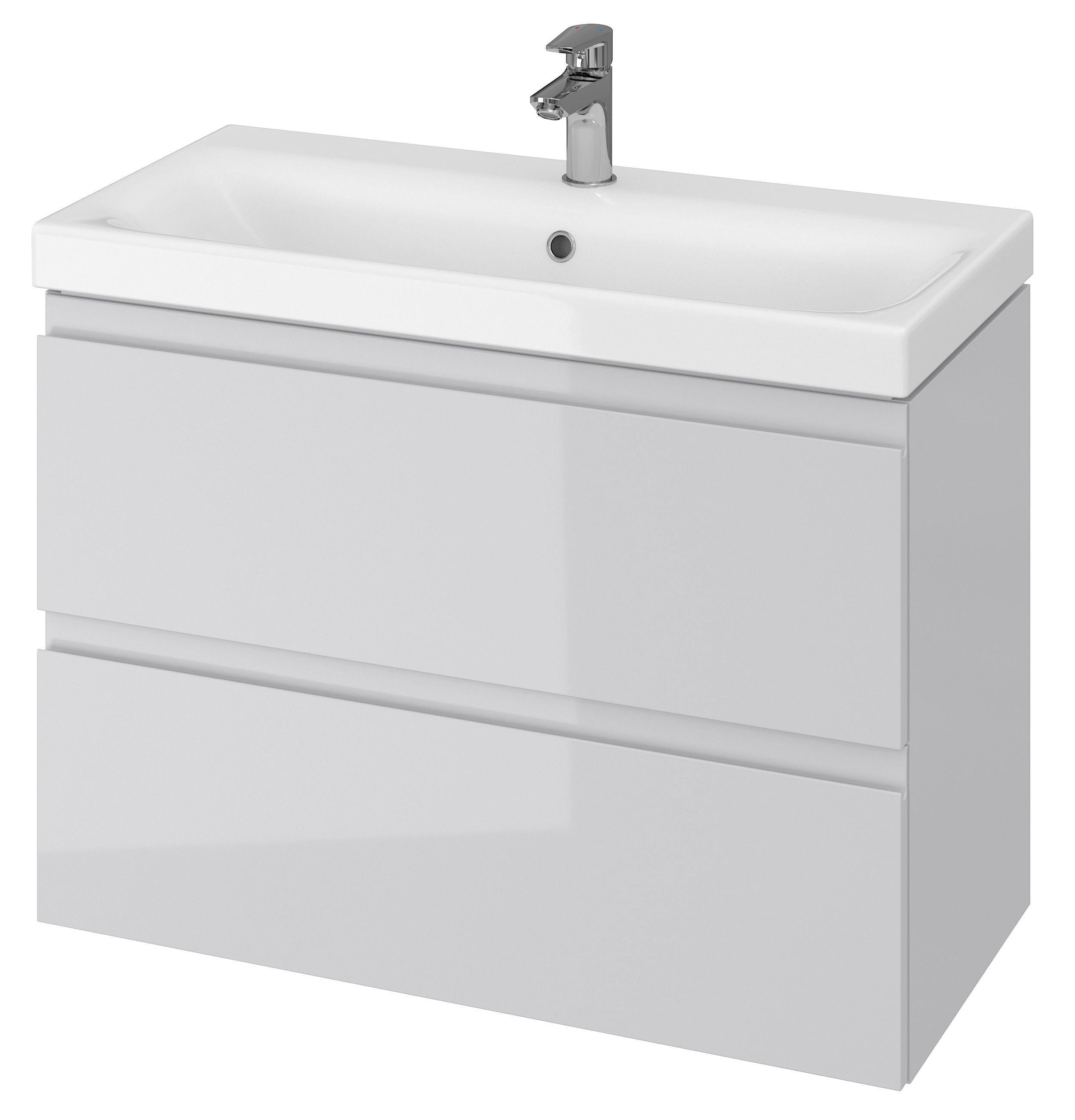 Cersanit Moduo skříňka 79.5x37.5x57 cm pod umyvadlo závěsná šedá S590-001-ECO