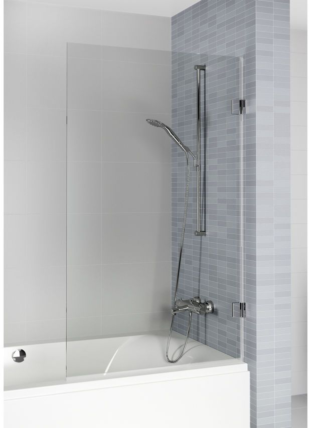 Riho Scandic dveře zástěny 95 cm jednodílný černá matný/čiré sklo G001142121