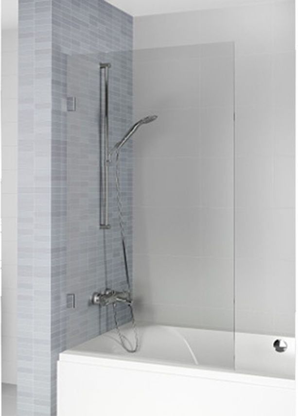 Riho Scandic vanová zástěna 70 cm jednodílný černá matný/čiré sklo G001160121