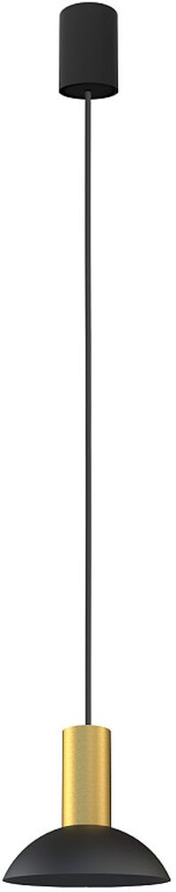 Nowodvorski Lighting Hermanos závěsné svítidlo 1x10 W černá-mosaz 8194