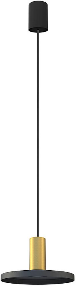 Nowodvorski Lighting Hermanos závěsné svítidlo 1x10 W černá-mosaz 8100