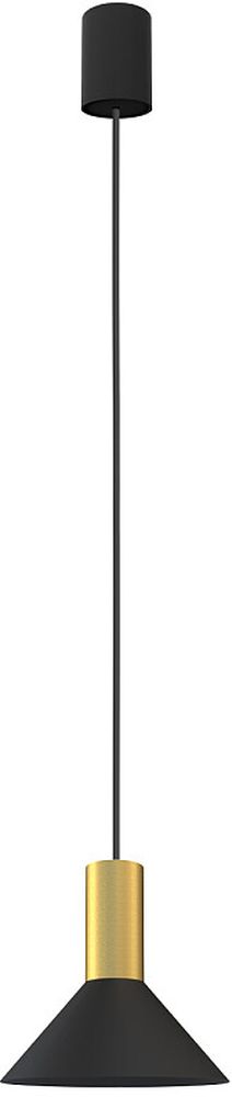 Nowodvorski Lighting Hermanos závěsné svítidlo 1x10 W černá-mosaz 8103