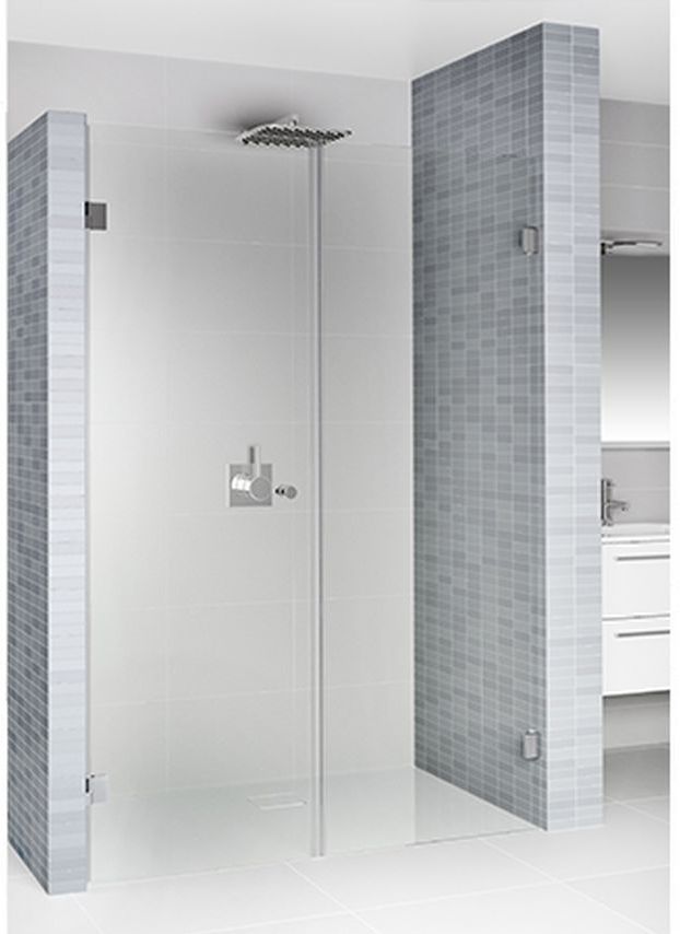 Riho Scandic sprchové dveře 120 cm sklopné černá matný/průhledné sklo G001013121