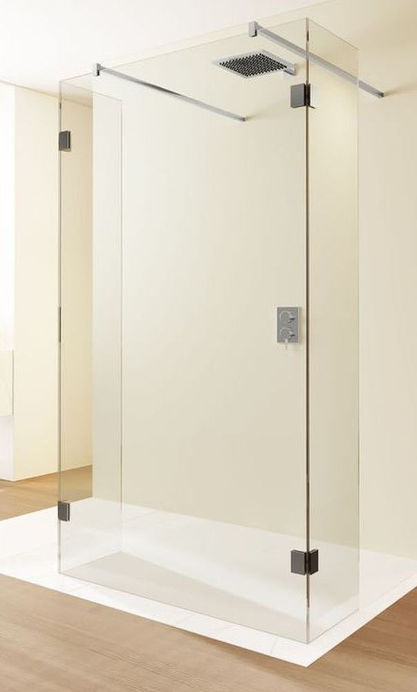 Riho Scandic sprchový kout 120x27 cm černá matný/průhledné sklo G001049121