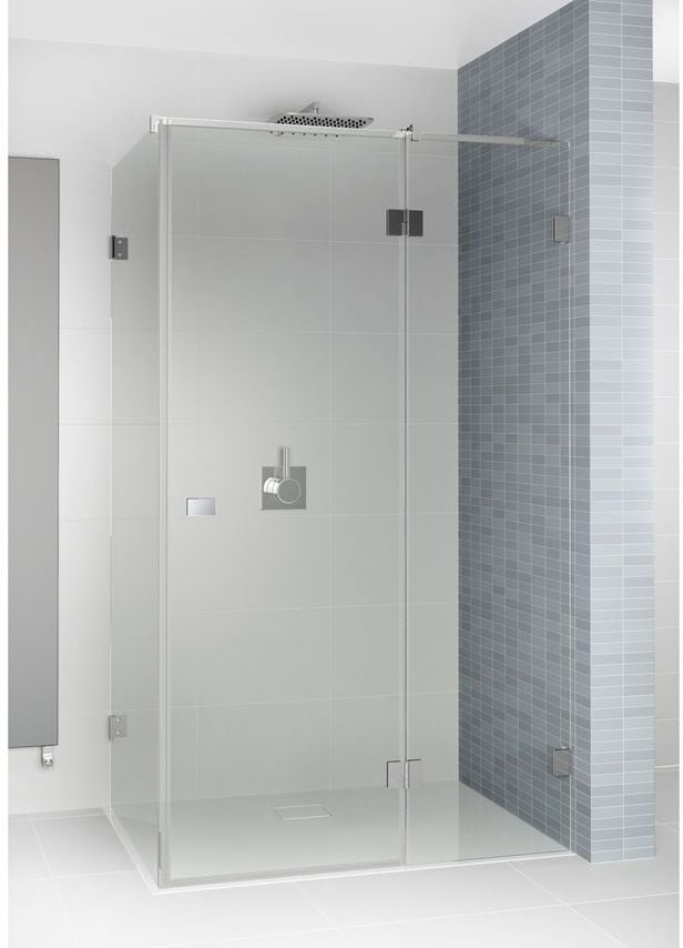 Riho Scandic sprchový kout 140x80 cm obdélníkový černá matný/průhledné sklo G001072121