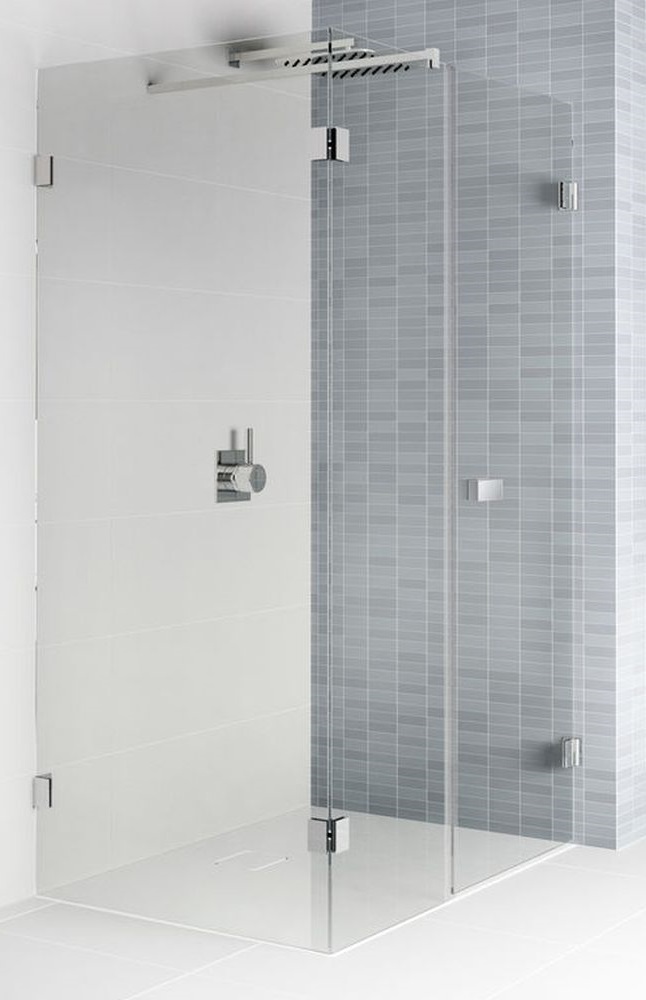 Riho Scandic sprchový kout 100x80 cm obdélníkový černá matný/průhledné sklo G001082121