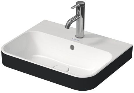 Duravit Happy D.2 umyvadlo 50x40 cm obdélníkový na pult bílá-antracitová 2360506100