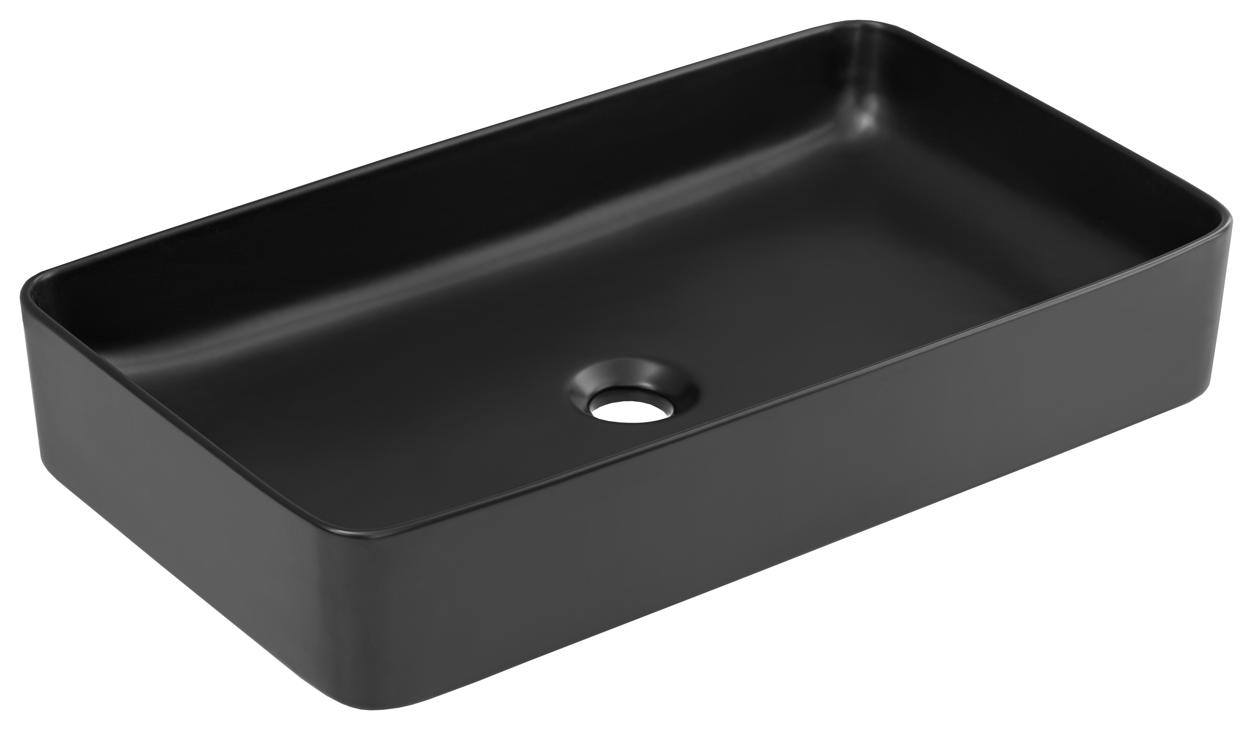 Comad Slim 2 umyvadlo 61x34 cm obdélníkový na pult černá UM-6275SLIM60BLACKDP