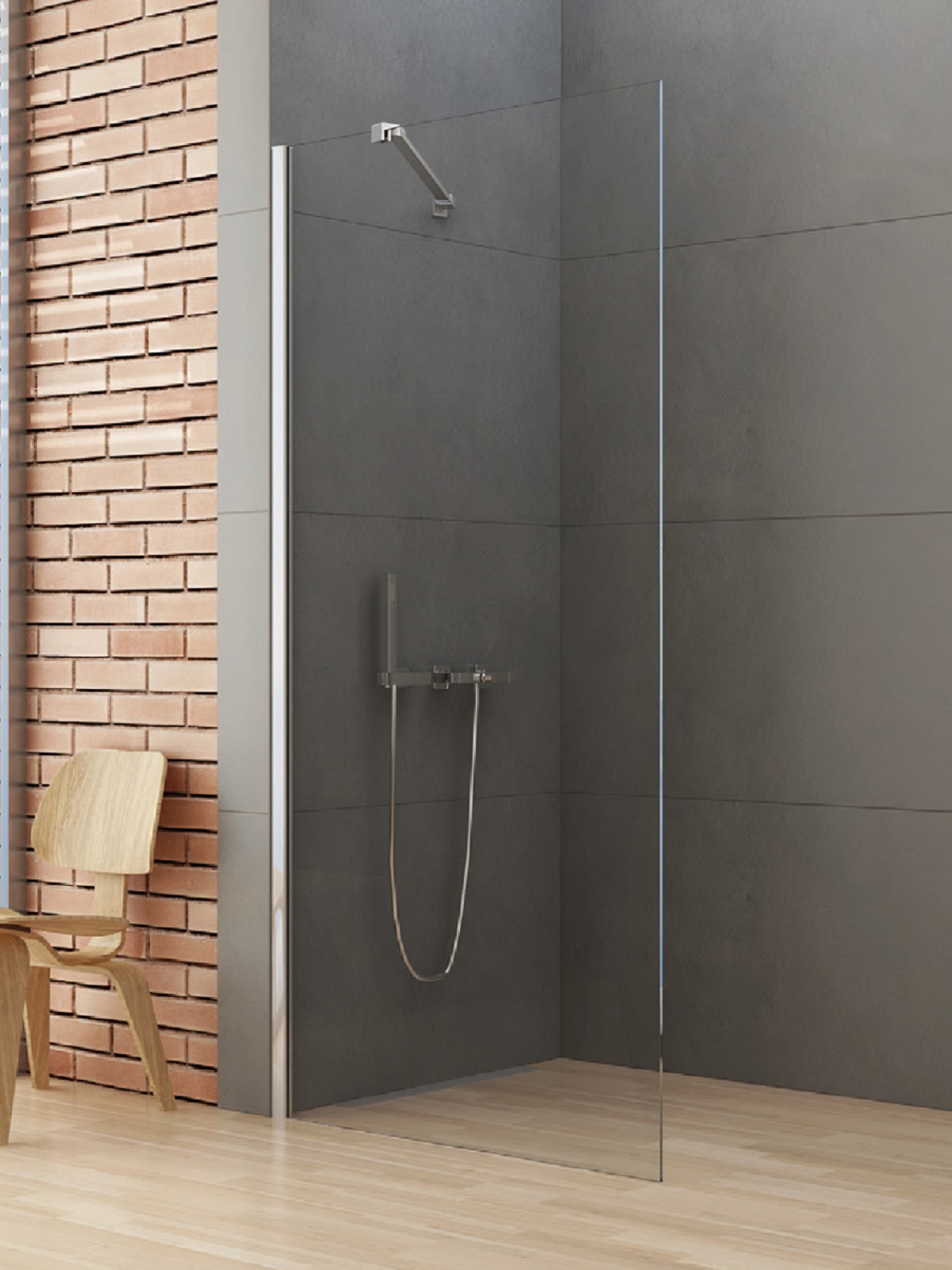 New Trendy New Soleo sprchová zástěna walk-in 70 cm chrom lesk/průhledné sklo K-0458