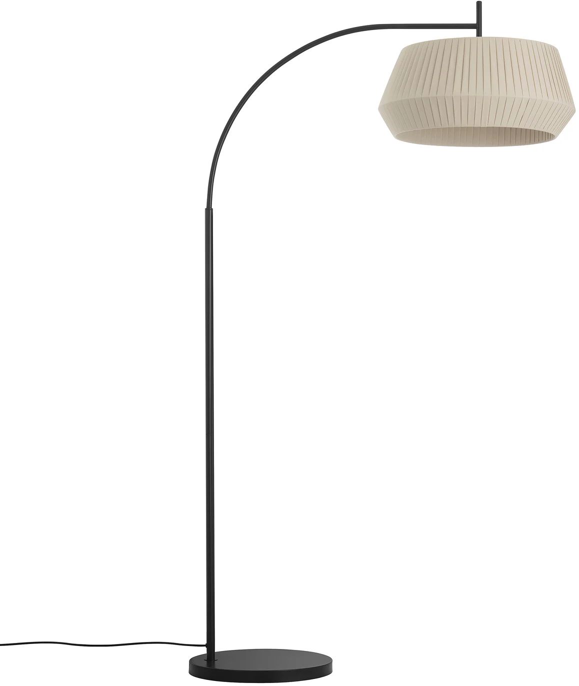 Nordlux Dicte stojací lampa 1x60 W černá-béžová 2112414009