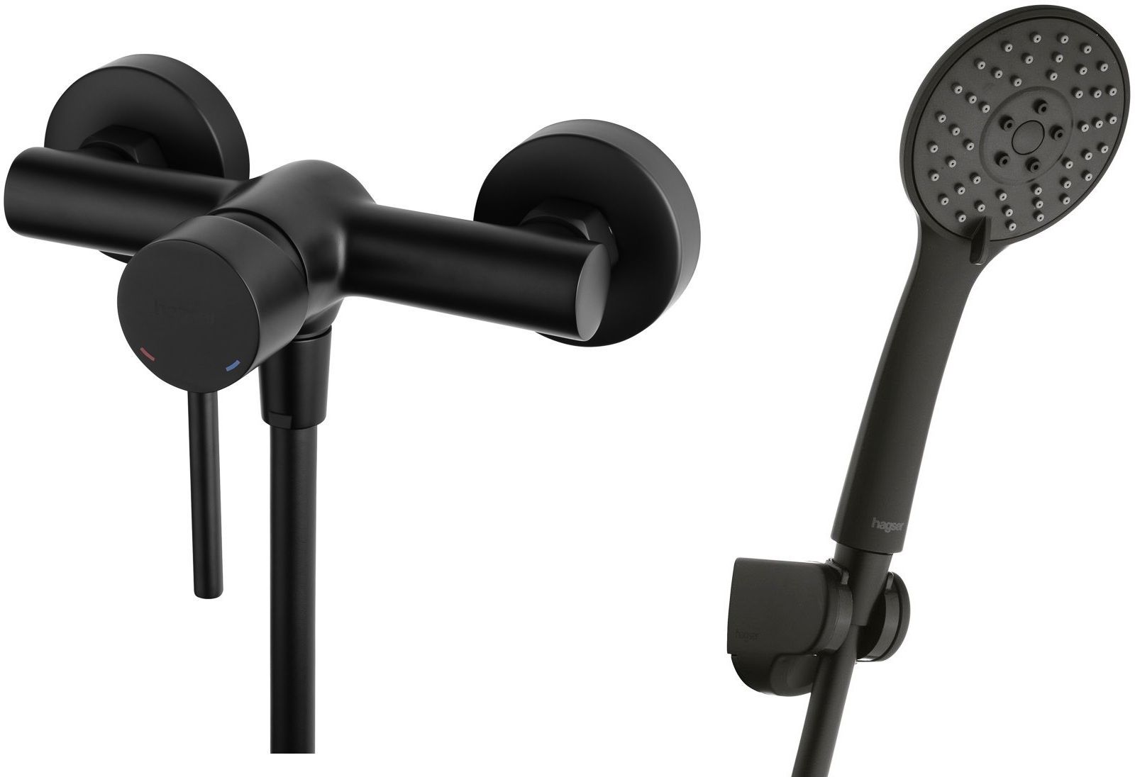 Sada sprchová baterie Hagser Lisa HGR40000033, sprchová hlavice Hagser Lara HGR17000037, HGR31000037, HGR25000037