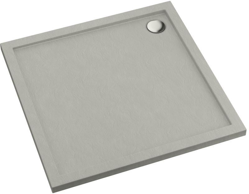 Schedpol Caspar New Cement Stone čtvercová sprchová vanička 90x90 cm cement 3.2331/CT/ST