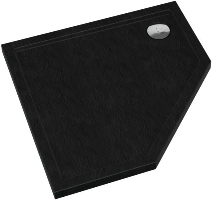 Schedpol Caspar New Black Stone sprchová vanička x80 cm černá 3.2397/C/ST