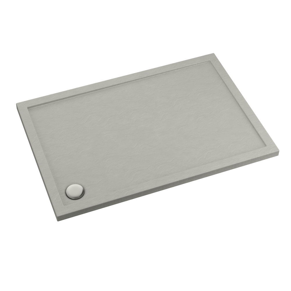 Schedpol Caspar New Cement Stone obdélníková sprchová vanička se sifonem 120x90 cm cement 3.2347/CT/ST