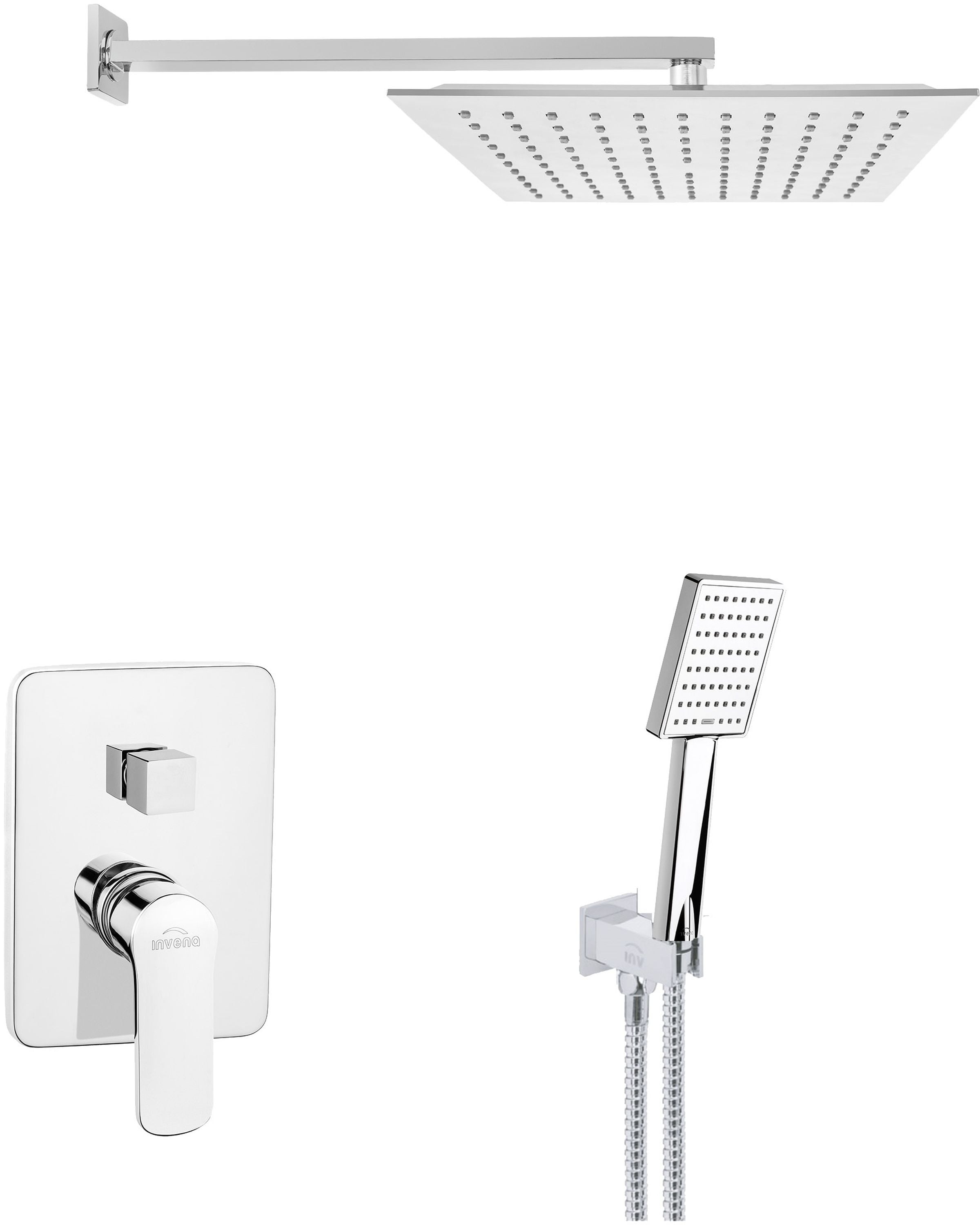 Invena Siros sprchová sada pod omítku chrom BS-90-0K2