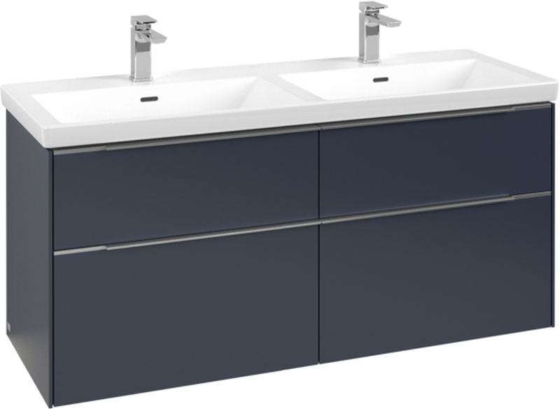 Villeroy & Boch Subway 3.0 skříňka 127.2x46.2x57.6 cm pod umyvadlo závěsná modrá C568L0VQ