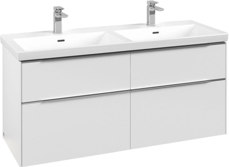 Villeroy & Boch Subway 3.0 skříňka 127.2x46.2x57.6 cm pod umyvadlo závěsná bílá C568L0VF