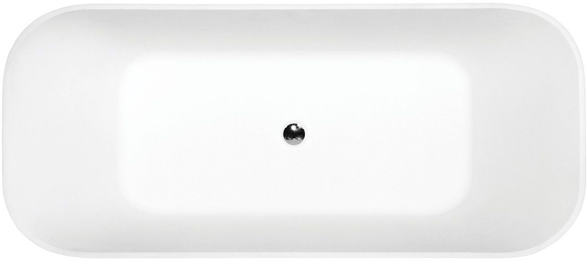Besco Assos S-Line volně stojící vana 160x70 cm obdélníková dvoubarevná #WMMC-160ASG