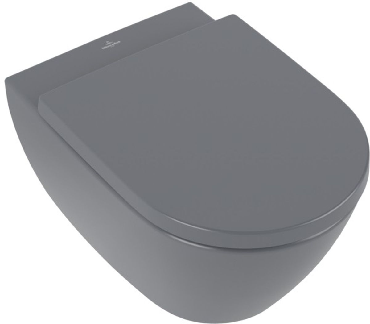 Villeroy & Boch Subway 2.0 záchodová mísa závěsná bez splachovacího kruhu šedá 5614R0I4