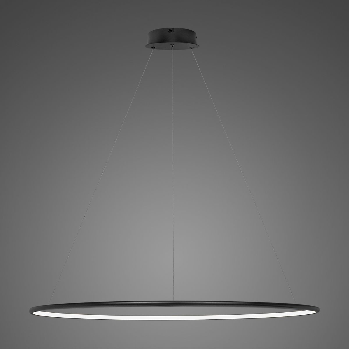 Altavola Design Ledowe Okręgi závěsné svítidlo 1x45 W černá LA073/P_120_in_3k_black