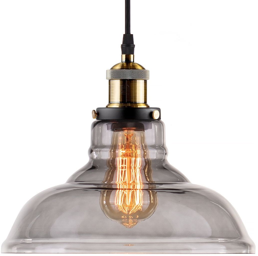 Altavola Design New York Loft závěsné svítidlo 1x40 W mosaz LA040/P_smoky
